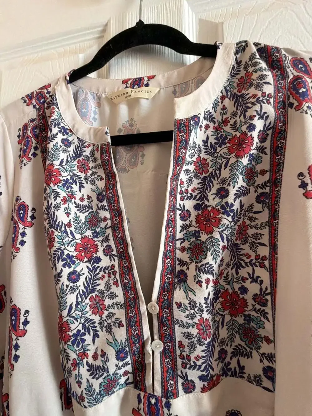 Wayward Fancies Paisley Print Bohemian Cinch Waist Dress
